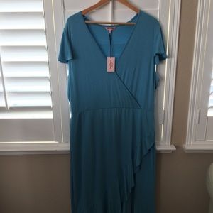 Juicy Couture Delphinium Plain Blue Dress
